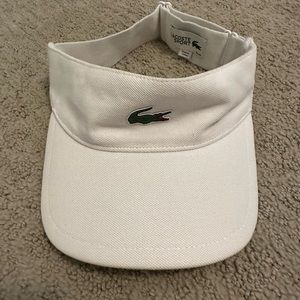 White Lacoste Visor